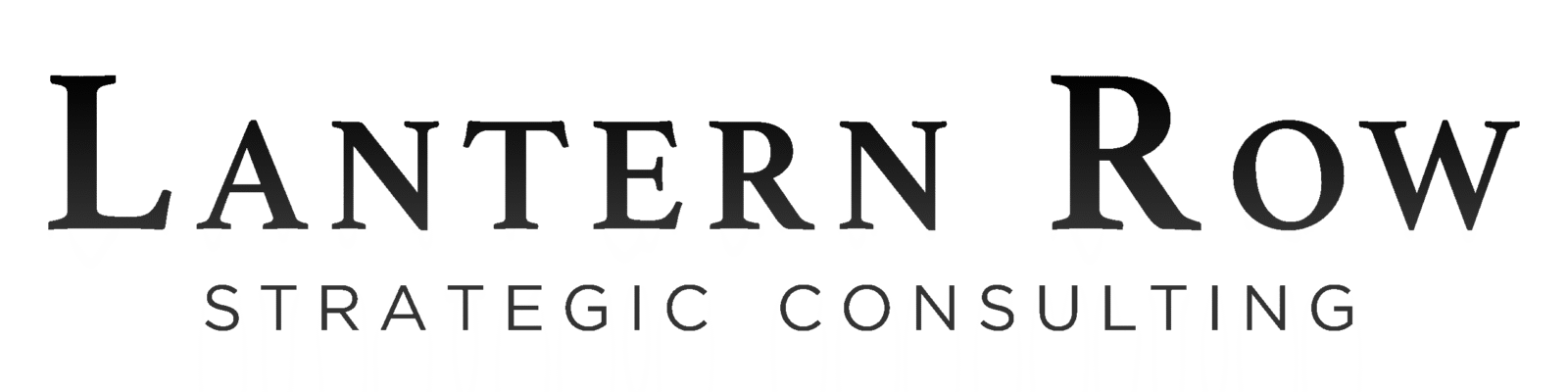 Minimalist Lantern Row wordmark, suitable for brand strategy, content architecture, and governance.